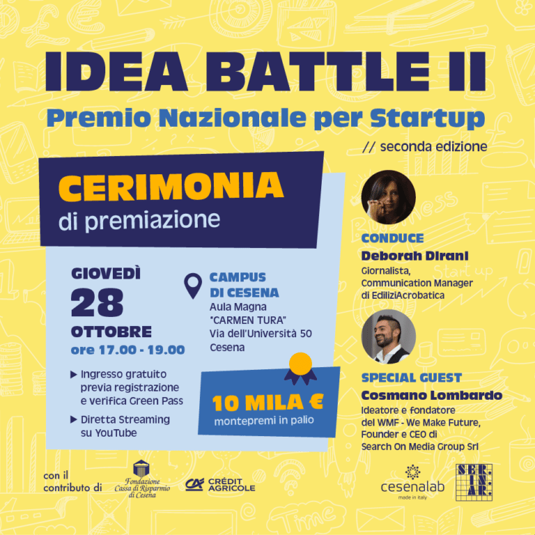 IDEA BATTLE II – Cerimonia di Premiazione